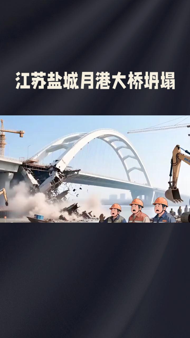 江苏盐城月港大桥为何在施工中突然坍塌？3名失联人员遗体已找到，事故导致5人死亡。