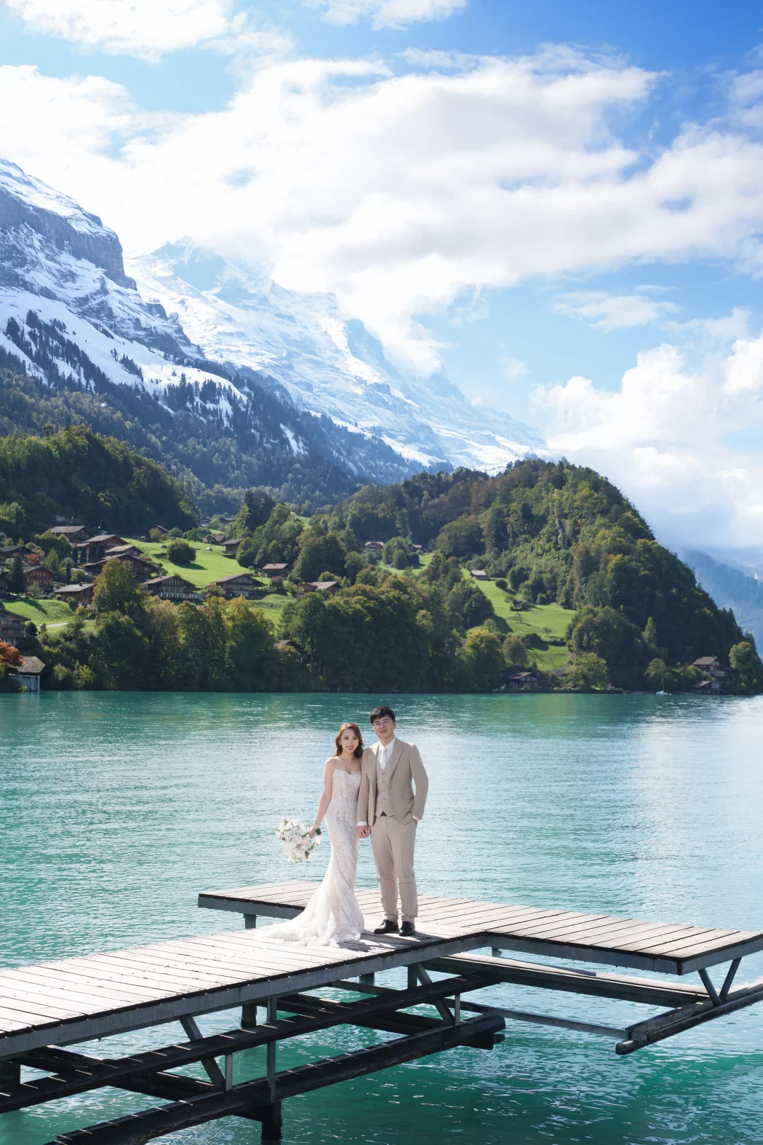 爱的迫降取景地打卡～瑞士婚纱照