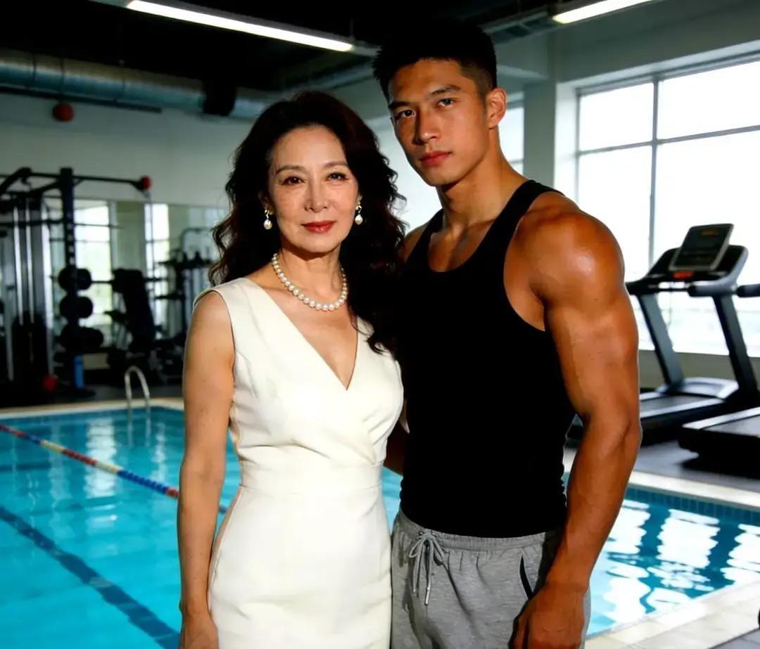 50岁杭州拆迁大姐闪嫁23岁健身教练，儿子儿媳当场翻脸。大姐手里几十套房加整形