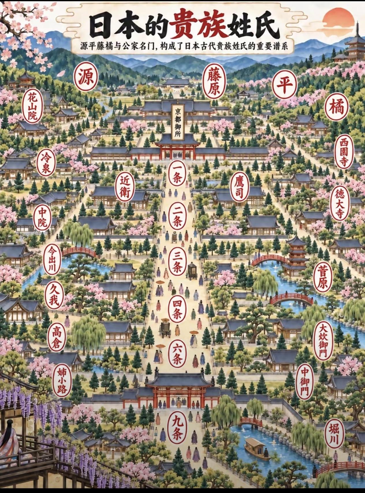 为什么说，日本贵族姓氏，分明就是一部活生生的日本地图？日本古代贵族、武士的“苗