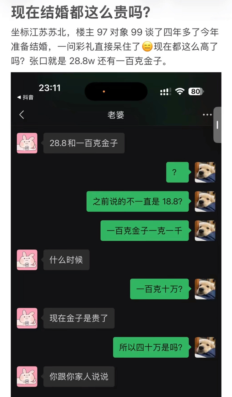 现在结婚都这么贵吗？