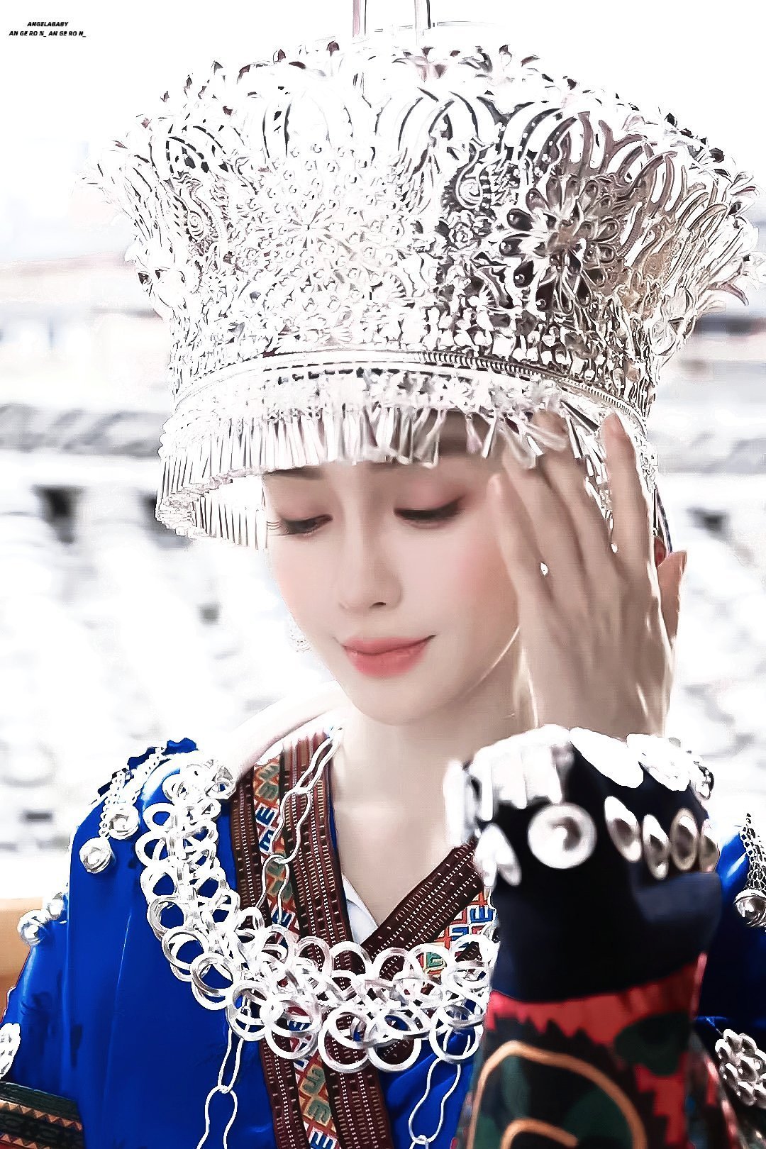 angelababyangelababy非遗推荐官“落日晚霞海风吹过