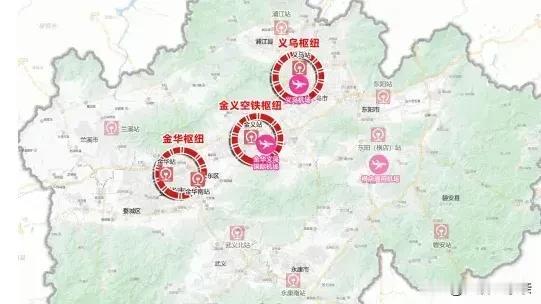 义乌和东阳横店的机场都在扩建，义乌机场的民航客流量还可以，但相比于温州、杭州、宁