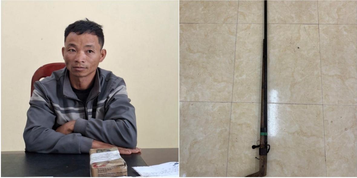 越南奠边犯罪嫌疑人在案发近24小时后用自制枪射杀他人，被捕接到妇女被枪杀事