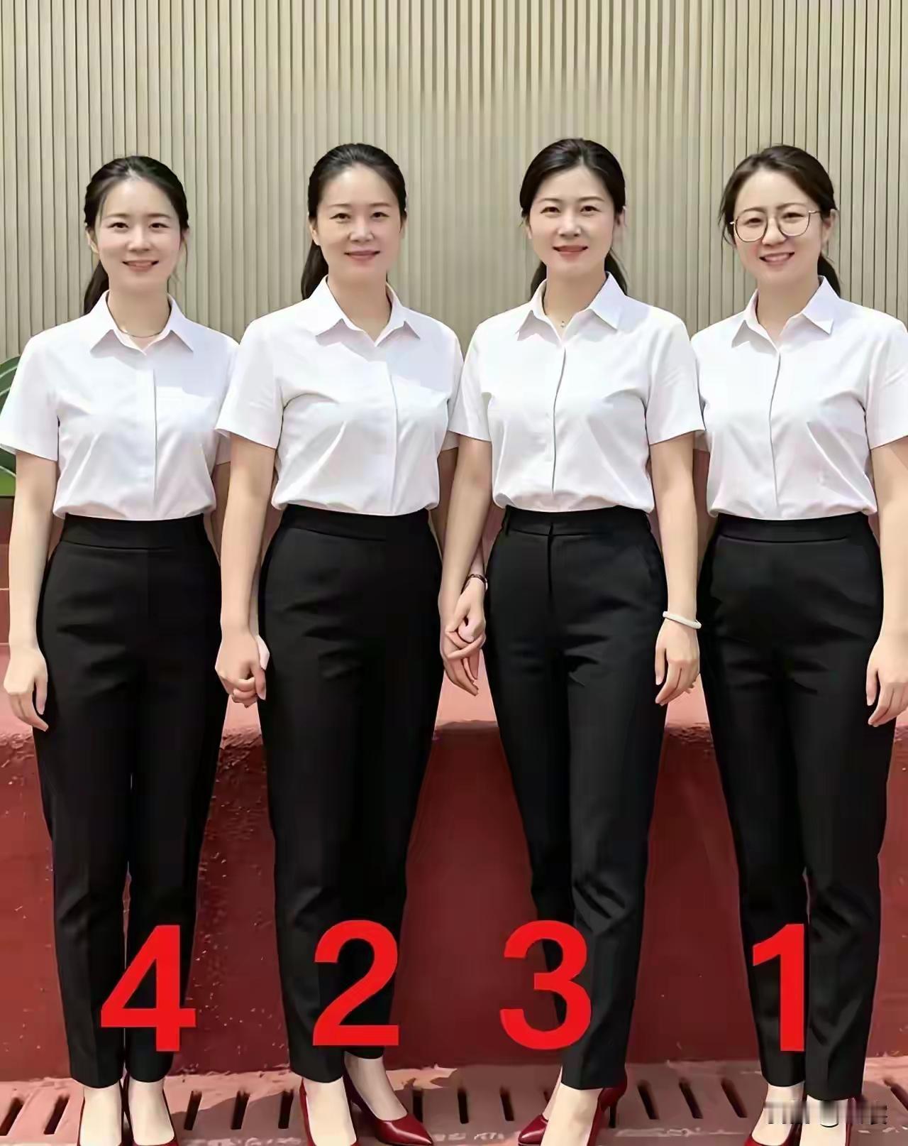 哪个年龄段的女性最迷人?4位美女都想给你当秘书，你觉得几号合适？