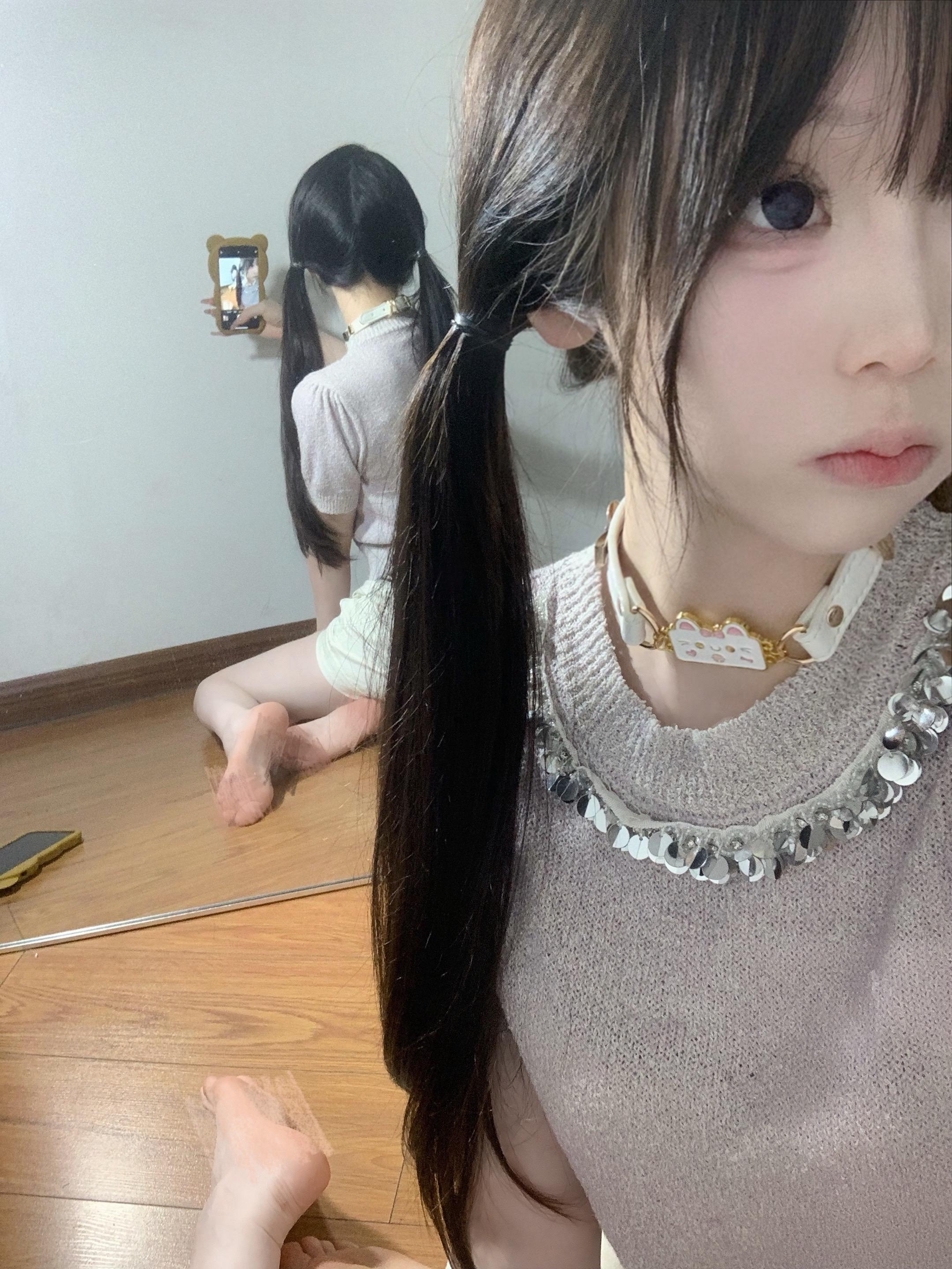 腿长一米八 萌妹子