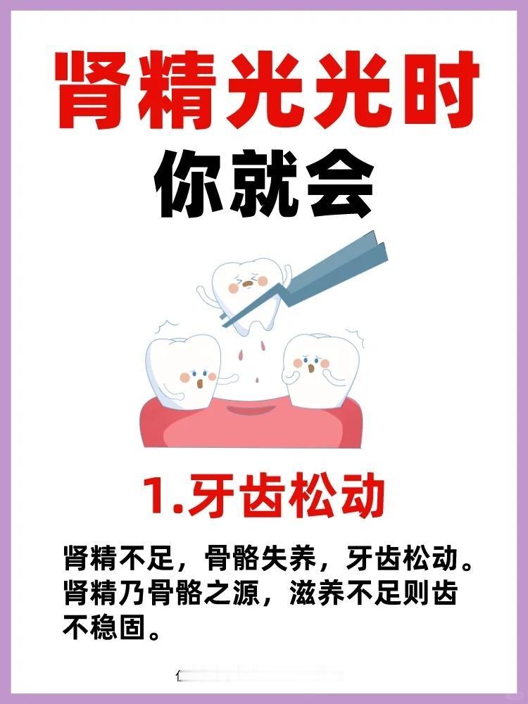 肾精光光时身体就会｜快看看你占几点？