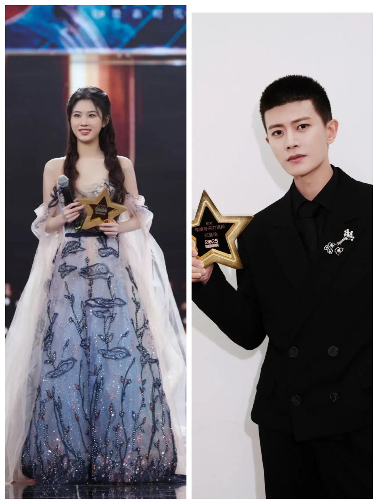 手机里巨多张慧雯和任嘉伦两人的图片，两张纯天然中式美学脸，放一起看着赏心悦目。