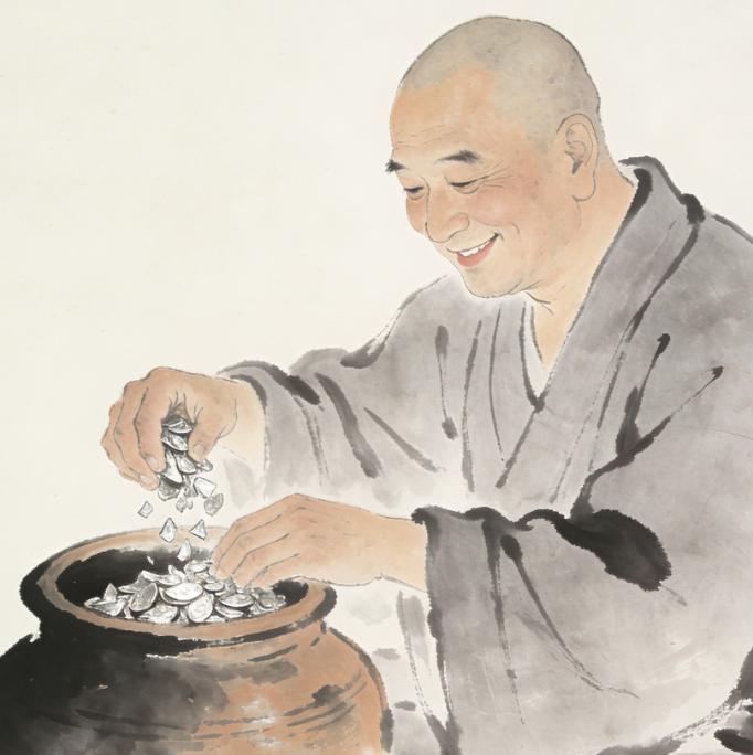 乾隆年间，北京城西的柏林寺有个叫了尘的和尚。这和尚有点倔，有点闷，是寺里最不起眼