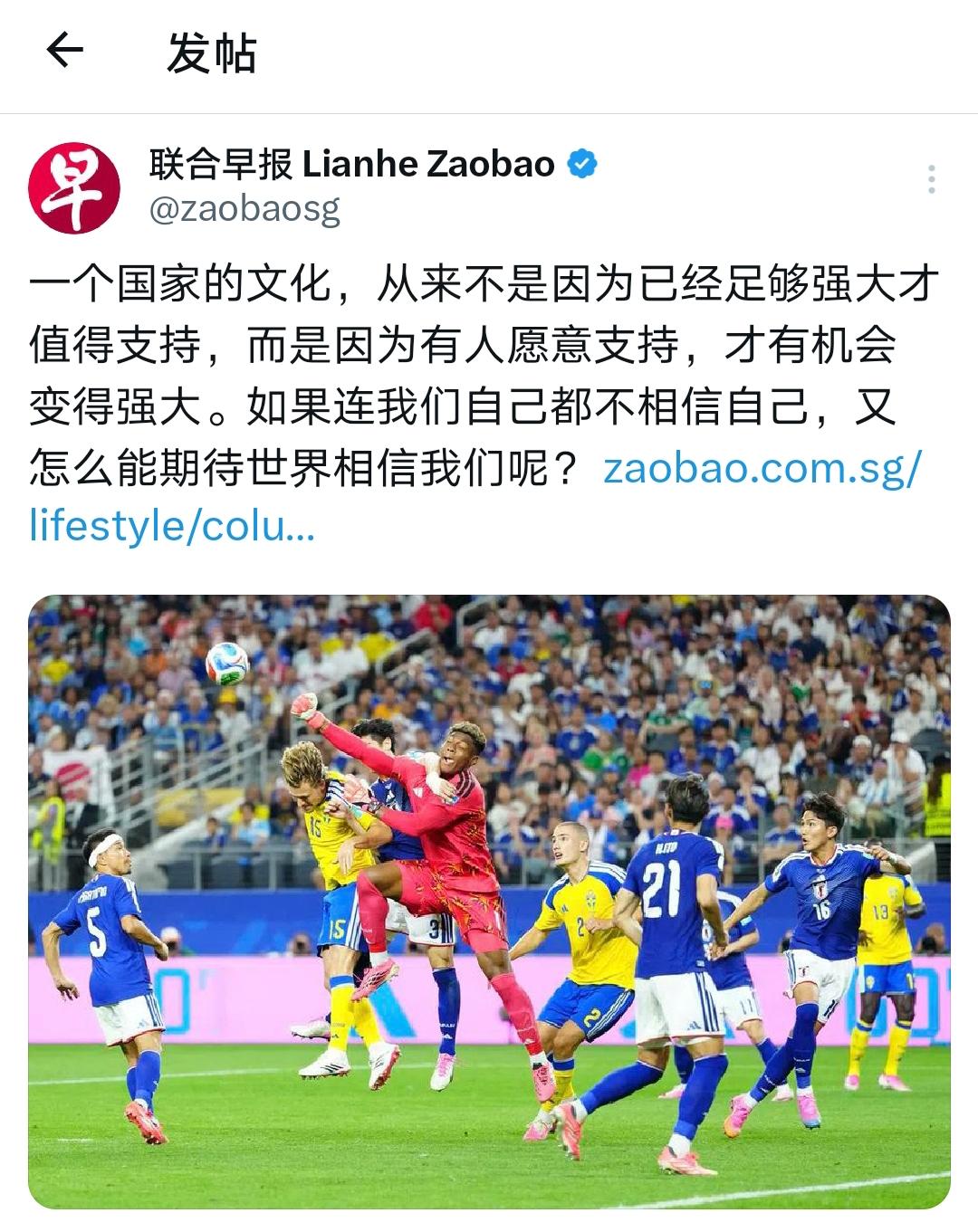新加坡精英的反思，总是难以名状的荒谬！早报精英从世界杯获得的启示是：“一个国