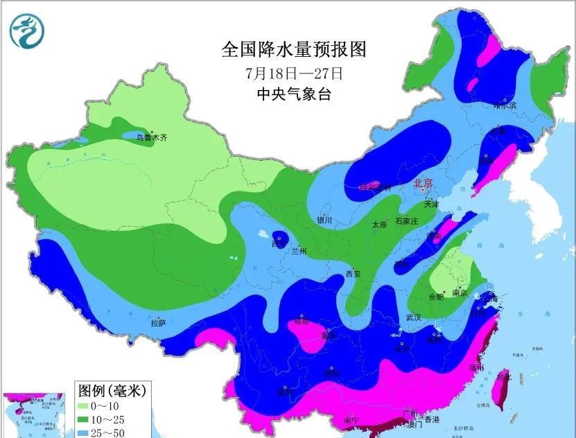 【中期天气预报】根据中央气象台的预报预计未来10天：北方地区冷空气活跃，多高空