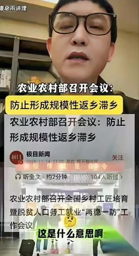“不卷了！”“真香！”可当我刷到“规模性返乡”预警，心里咯噔一下：这不是