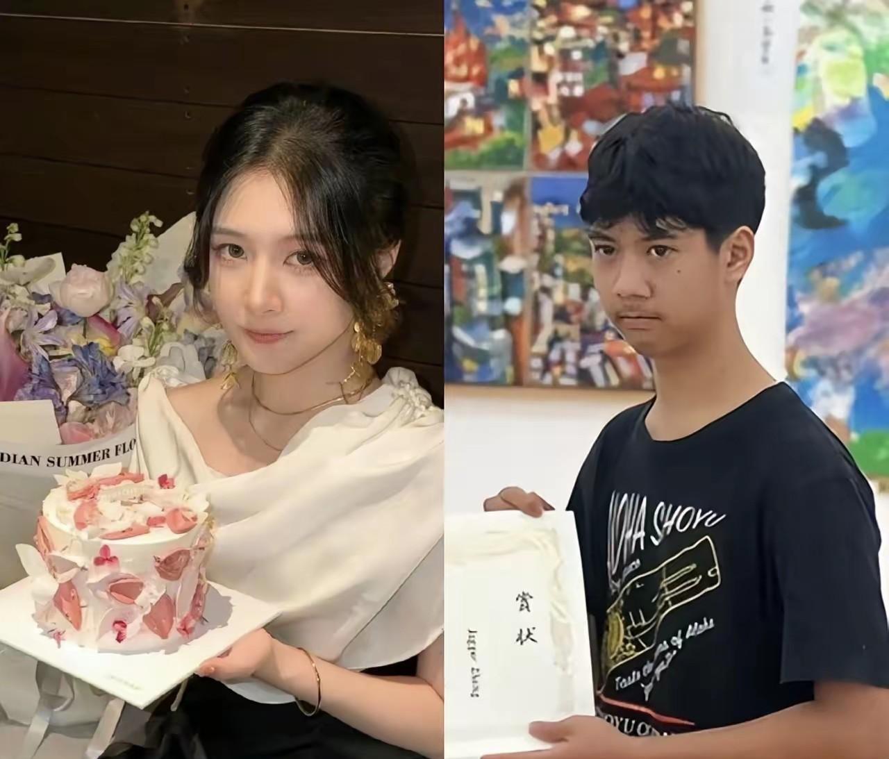 郑钧女儿和儿子颜值相差的有点大啊！