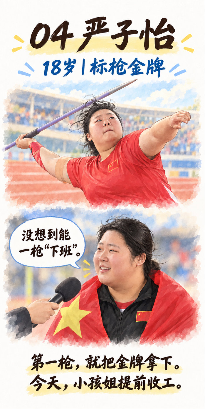 “老师，我请个假，去亚运会拿块金牌就会！”​