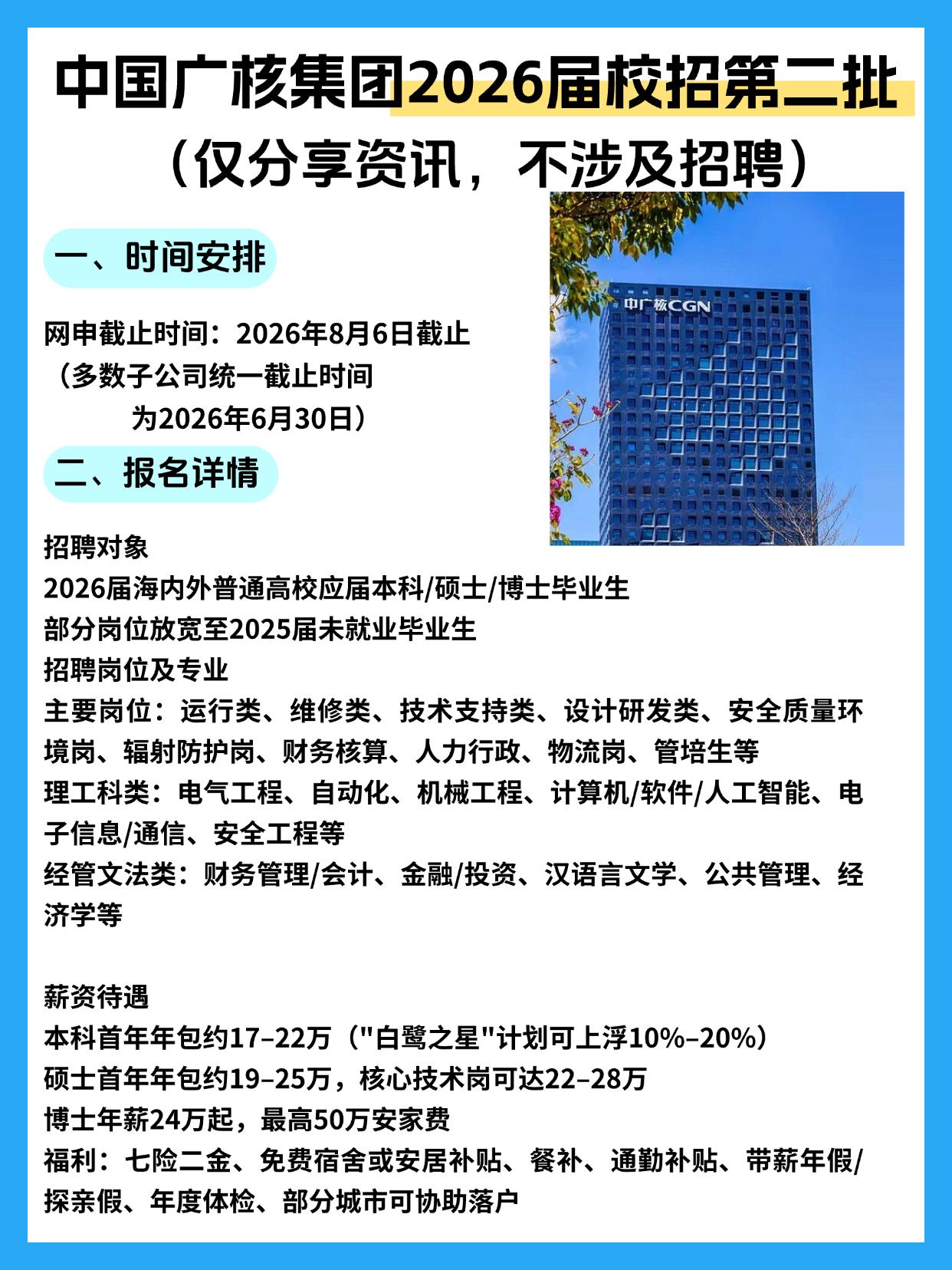 同学们，中广核集团2026届校招第二批正在进行网申阶段，这可是年底校招尾声里含金