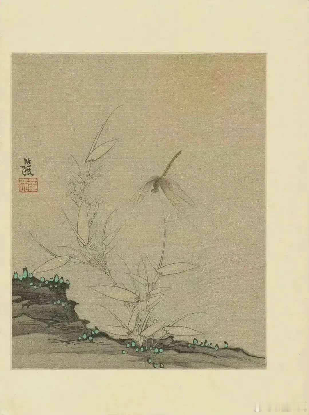 明陈洪绶《花鸟草虫册》。陈老莲，即陈洪绶（1598年~1652年），明末清初著