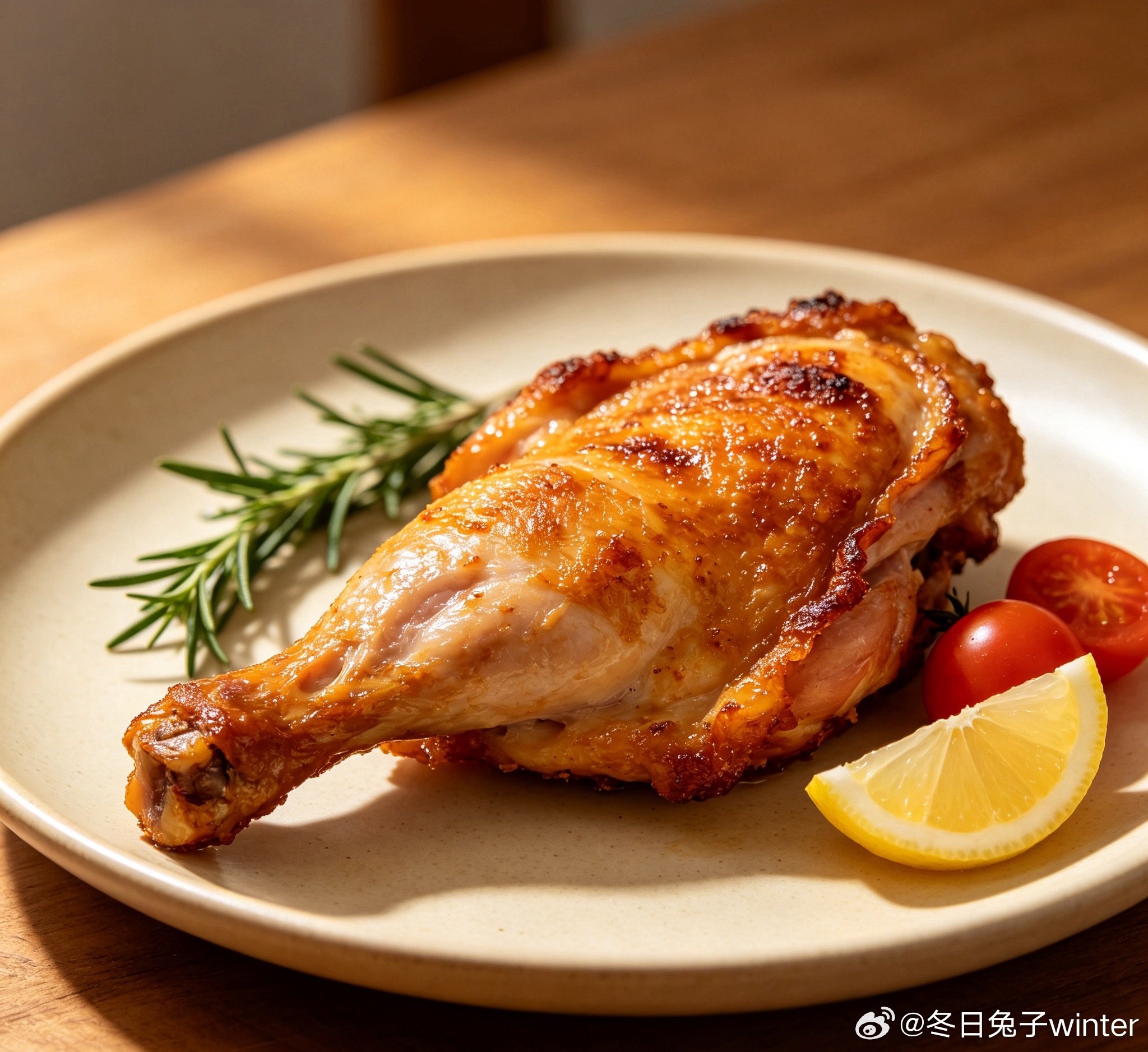 早餐的时候做了鸡腿肉给小朋友吃，她吃了一半说：“妈妈，我可以不吃了吗？”