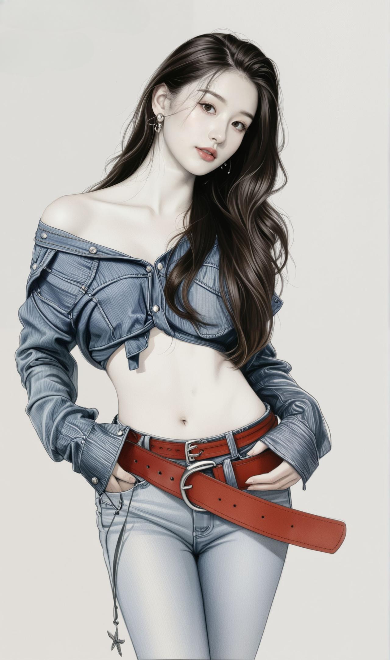 时尚牛仔少女，甜美与酷炫并存！