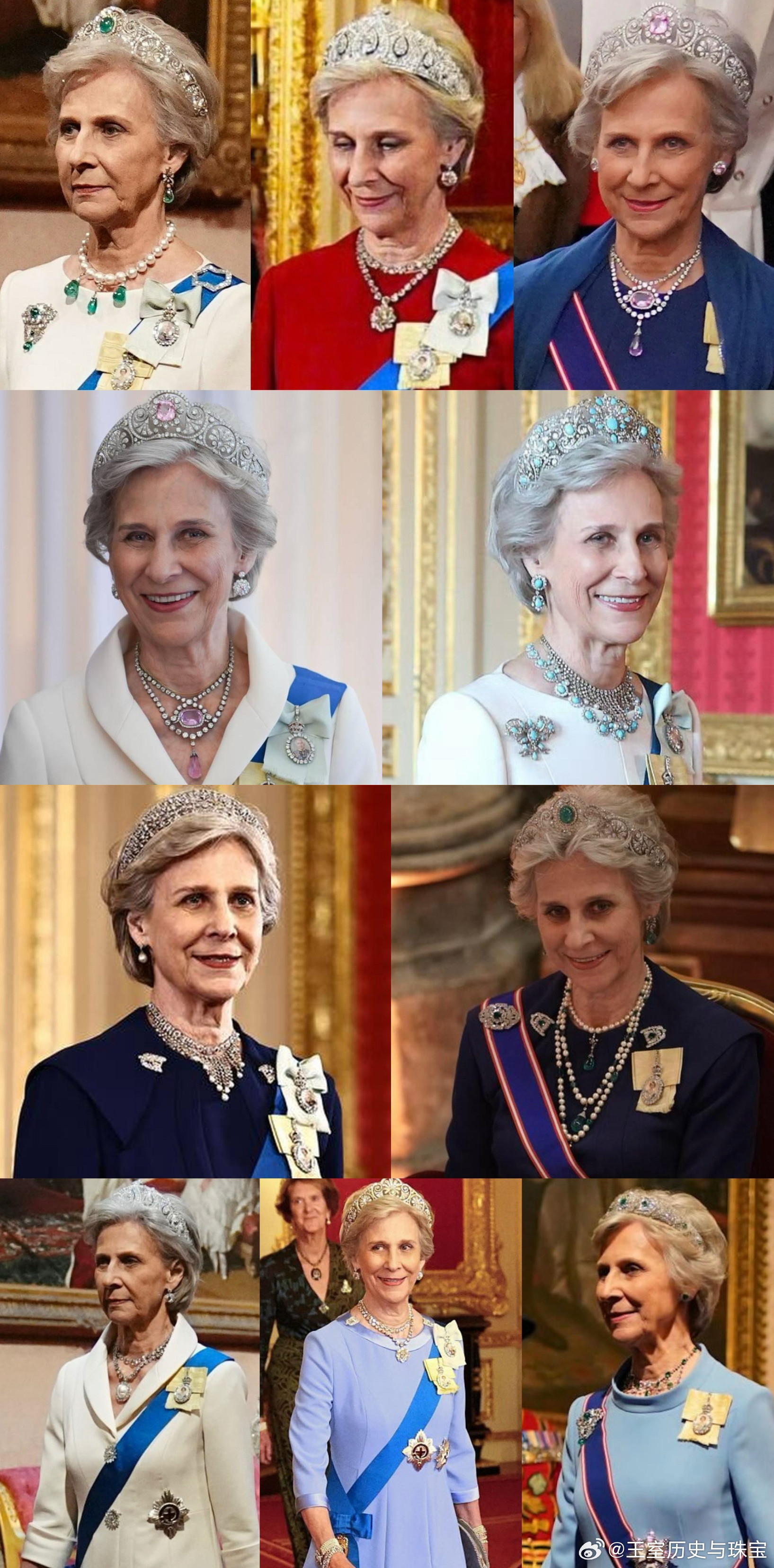 珠宝分享粉丝投稿，英国格洛斯特公爵夫人布里吉特自英国国王查理三世即位以来，参加