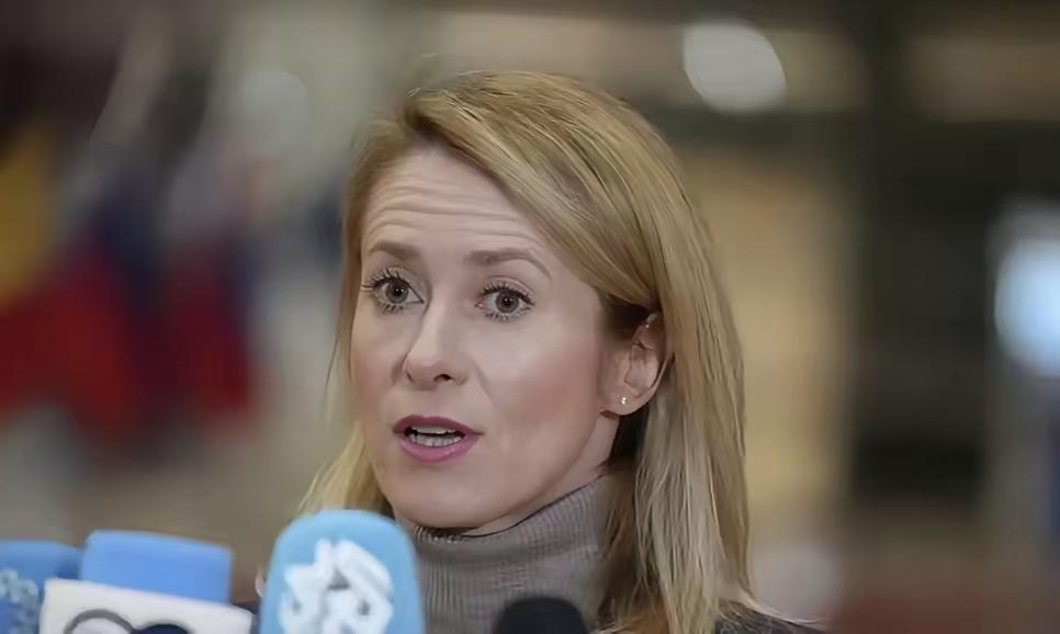 当地时间3月16日，欧盟外长卡娅·卡拉斯在欧盟成员国外长会议开始前就记者相关提问