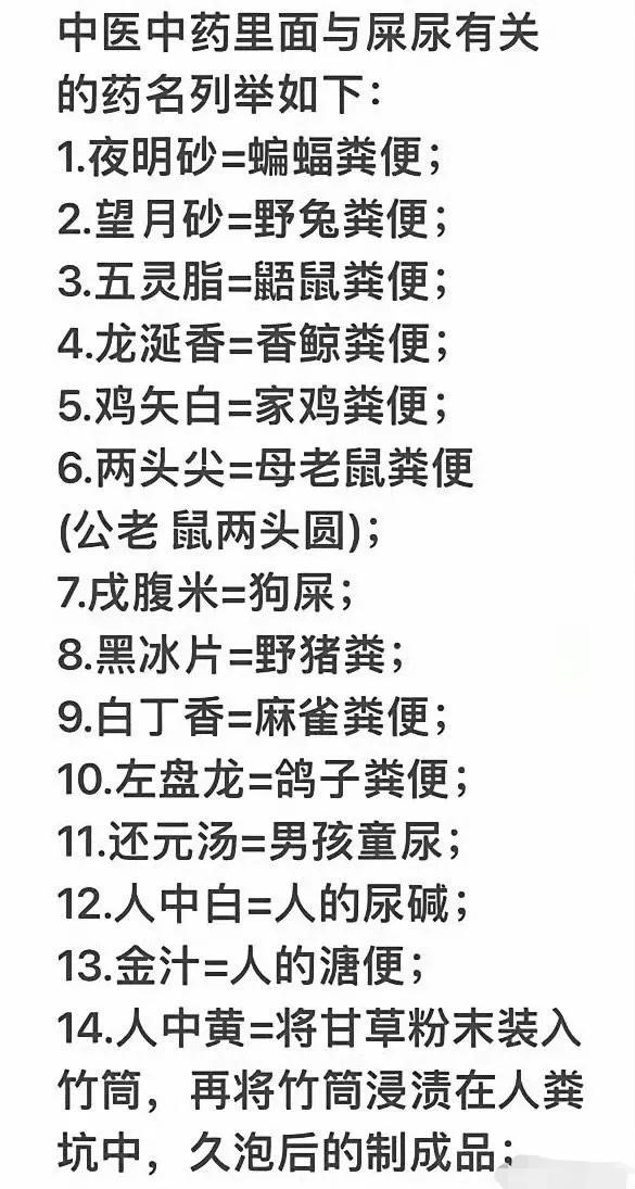 中医中药里面与屎有关的药品，这里面最常见的应当是“人中黄”吧？不知这些猛药，在实