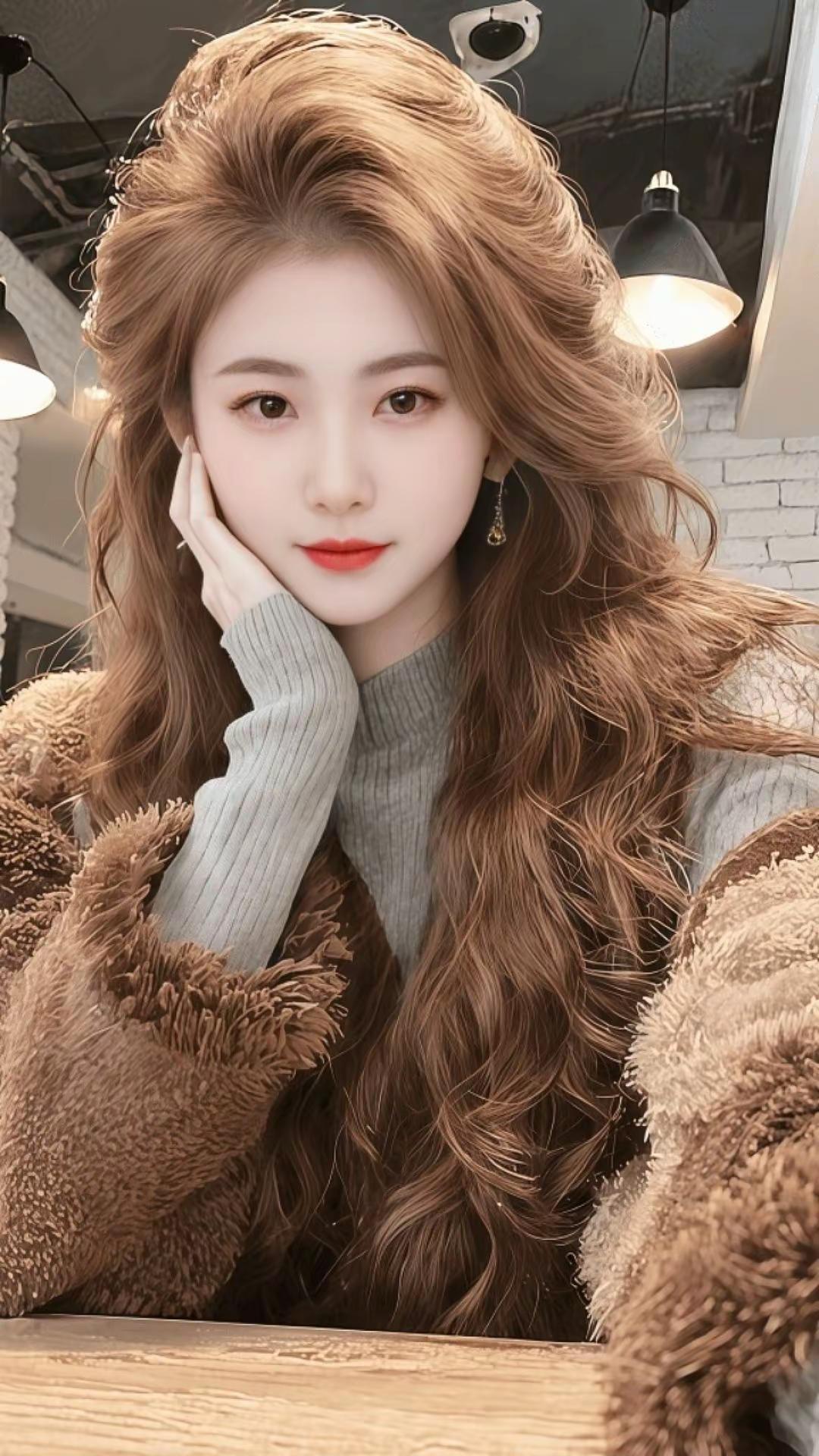 这也太好看了每日分享漂亮大波浪卷发写真