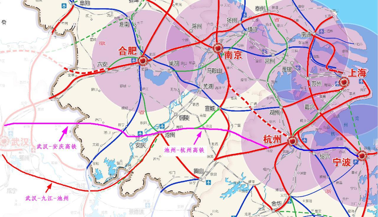 安庆到杭省1小时，高铁盼落地！从安庆去杭州现在绕黄山，高铁最快要2小时45分