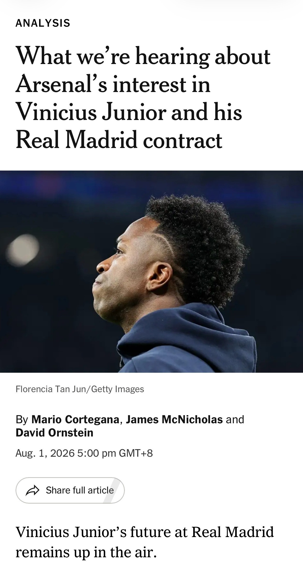 TheAthletic皇家马德里跟队记者MarioCortegana,阿森