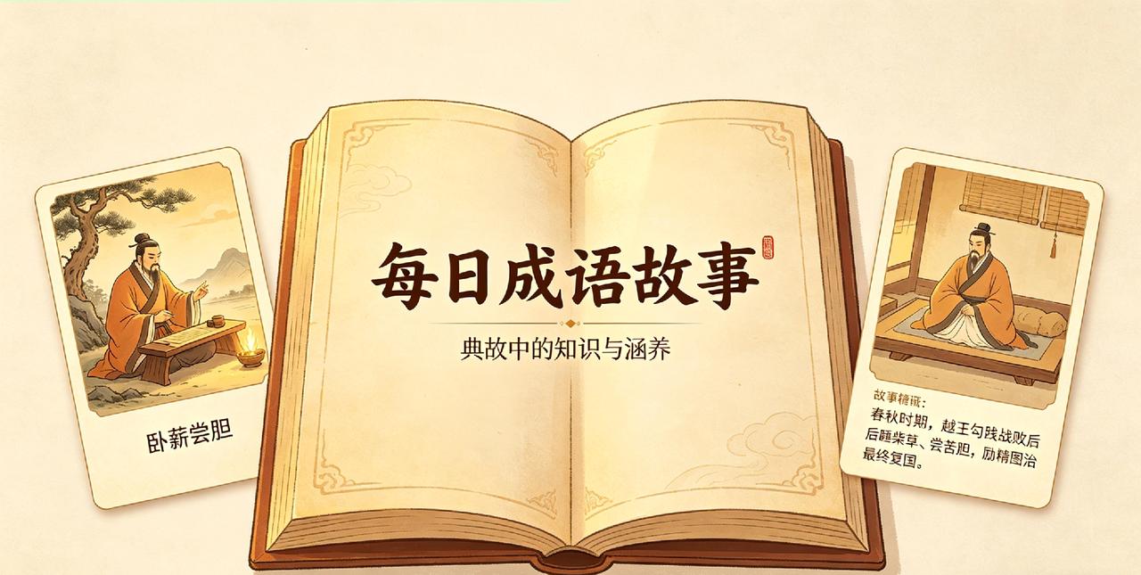 坚持每日成语故事分享，在典故中积累知识与涵养