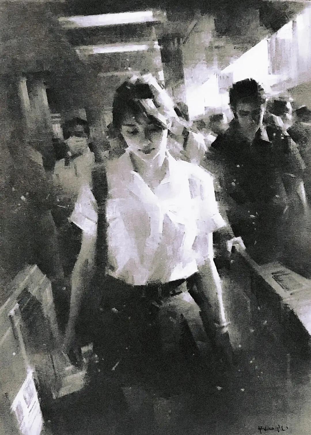 光影效果超棒的素描画