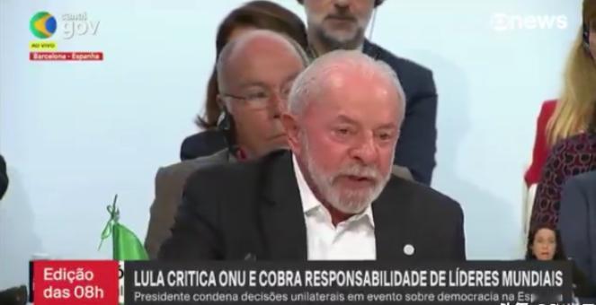 卢拉在巴塞罗那捅破窗户纸：联合国安理会必须站出来，不能让一个人威胁全世界。