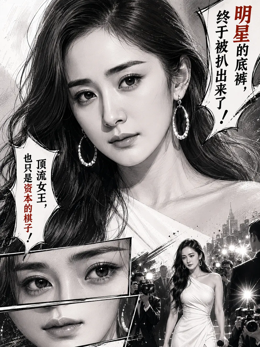 内娱的底裤被掀翻了。顶流女星在资本面前也得低调做事。