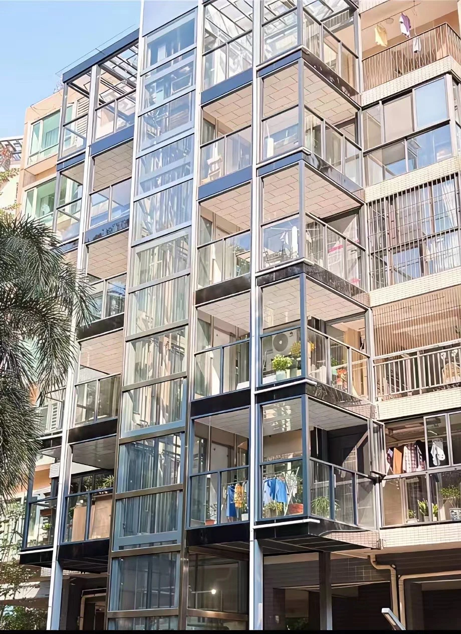 玻璃电梯+附赠小阳台❗老小区改造赢麻了