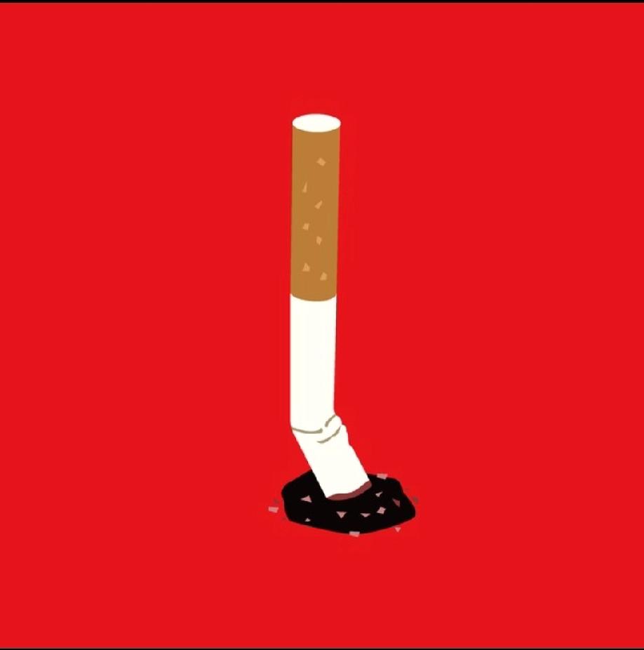 晚上聚餐时，老乡从兜里掏出香烟，给男同志们散烟，他自己却不抽，说他在戒烟。男同