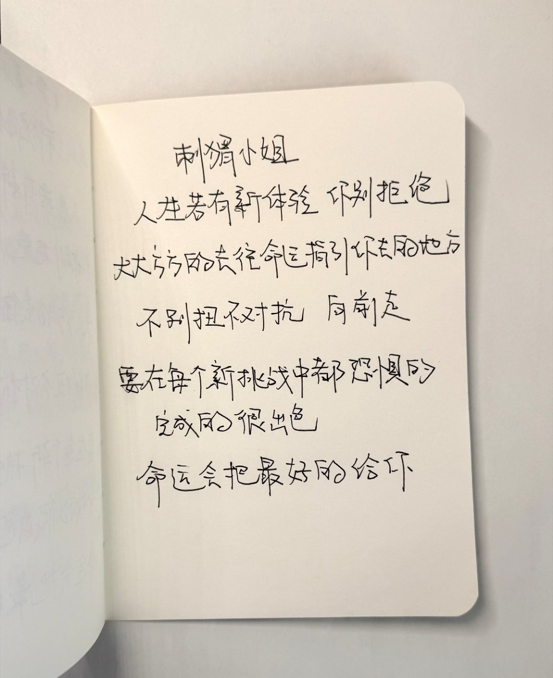 人生若有新体验你别拒绝被喜欢当然开心，但被尊重更让人安心。不用为了取悦谁把自己弄