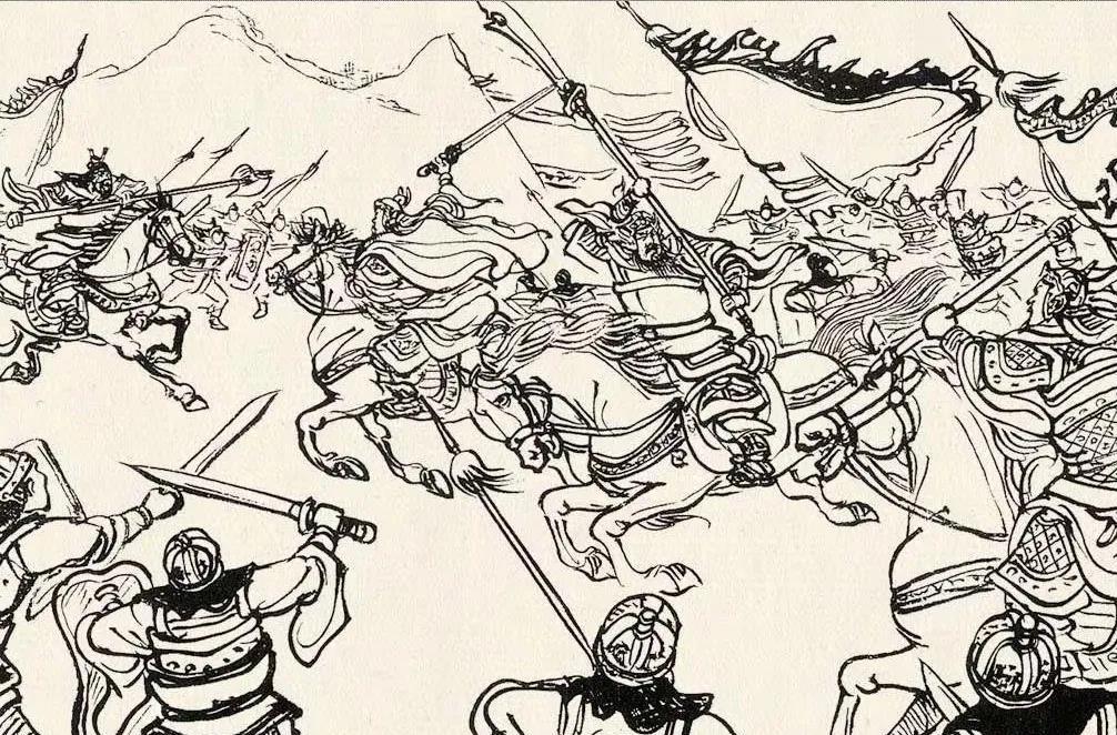 曹操、孙权各领人马在濡须展开大战，吴军被曹将张辽、徐晃团团围困，又被许褚截为两段