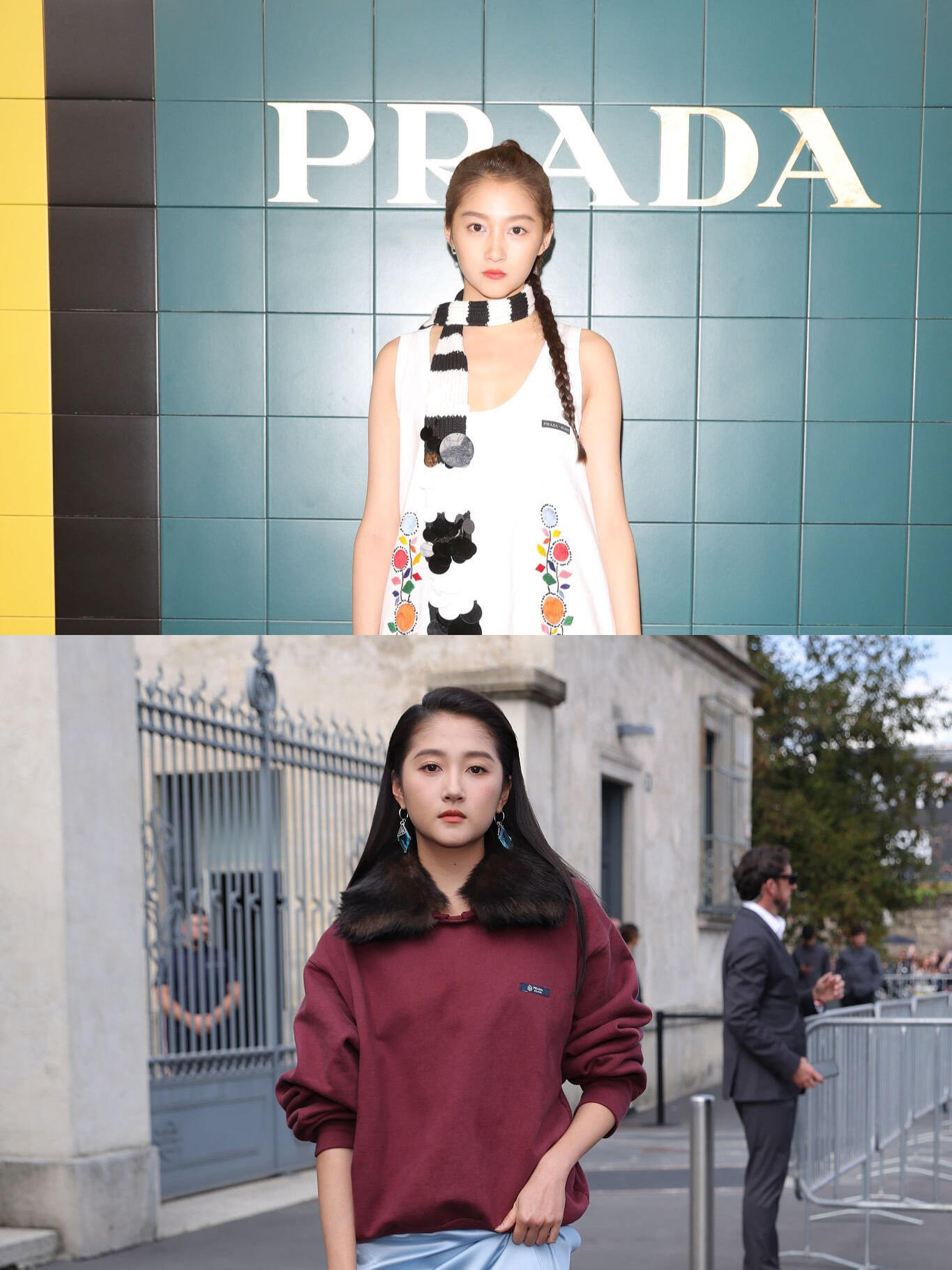 关晓彤时隔6年再度亮相Prada大秀，明显看上去成熟多了……​​​
