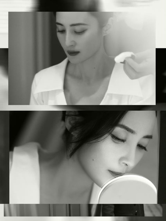 蒋勤勤的美，是气血充盈、骨相挺拔的美！一张脸棱角分明如雕塑，皮肉紧致贴合骨骼，每