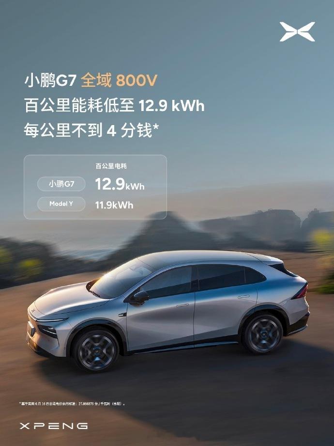 小鹏G7续航达成率最高超100%是媒体实测验证，全域800V+5C超充AI电池