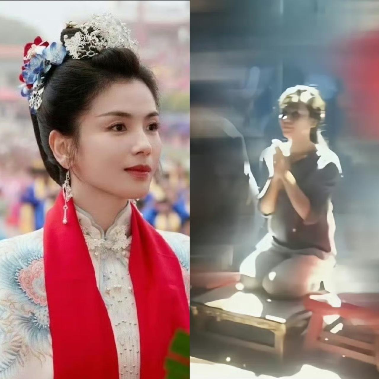 看了刘涛身上那束光，才发现有些事你真不能不信。据说刘涛当年演妈祖的时候，