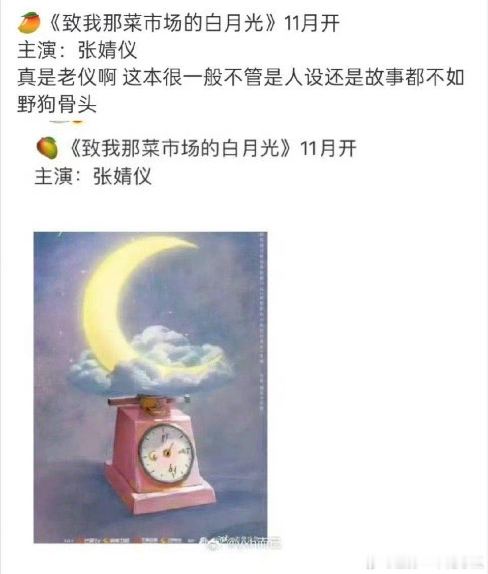 张婧仪新饼，致我那菜市场的白月光[大笑]这名字​​​