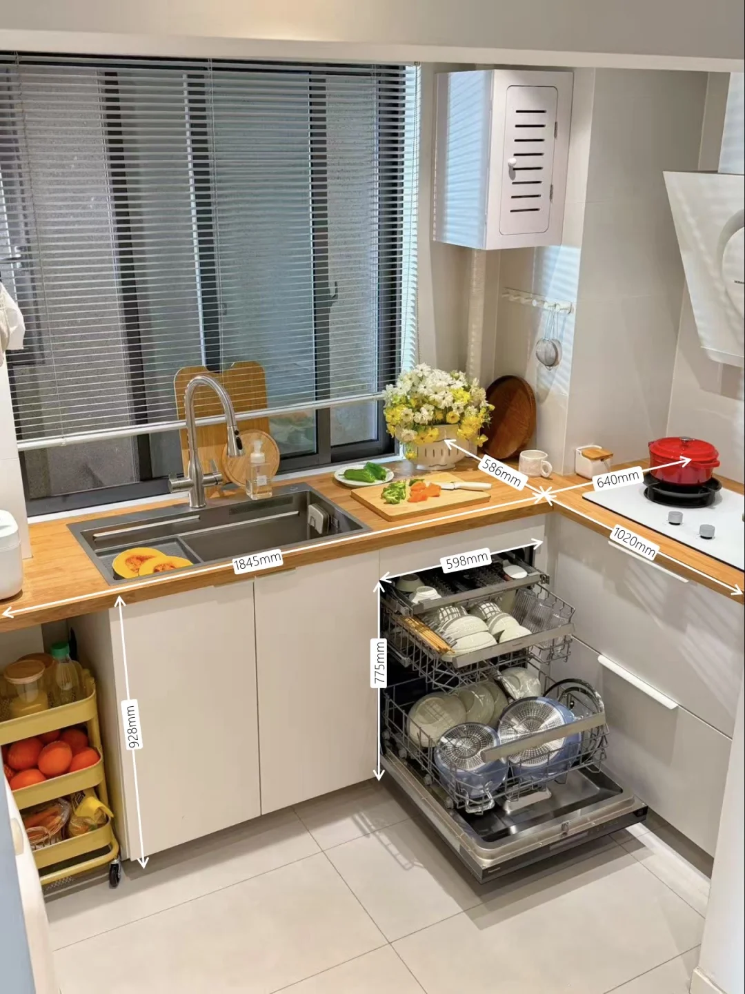 太爱我家的5㎡小户型厨房啦！附详细尺寸📐