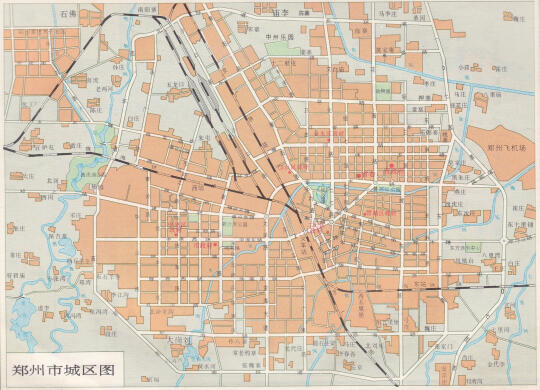 郑州市城区图（1994）
