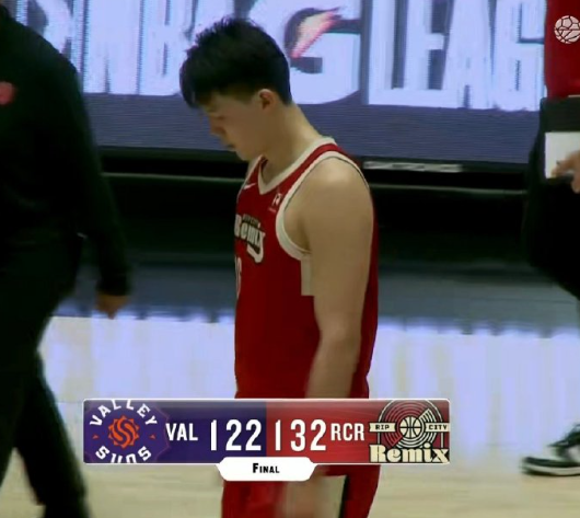 3月7日，NBAG联盟常规赛，撕裂之城混音132-122击败山谷太阳，杨瀚森伤