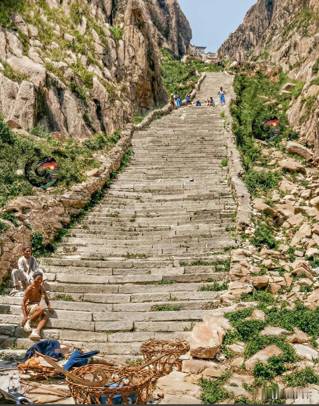 150年前的泰山十八盘