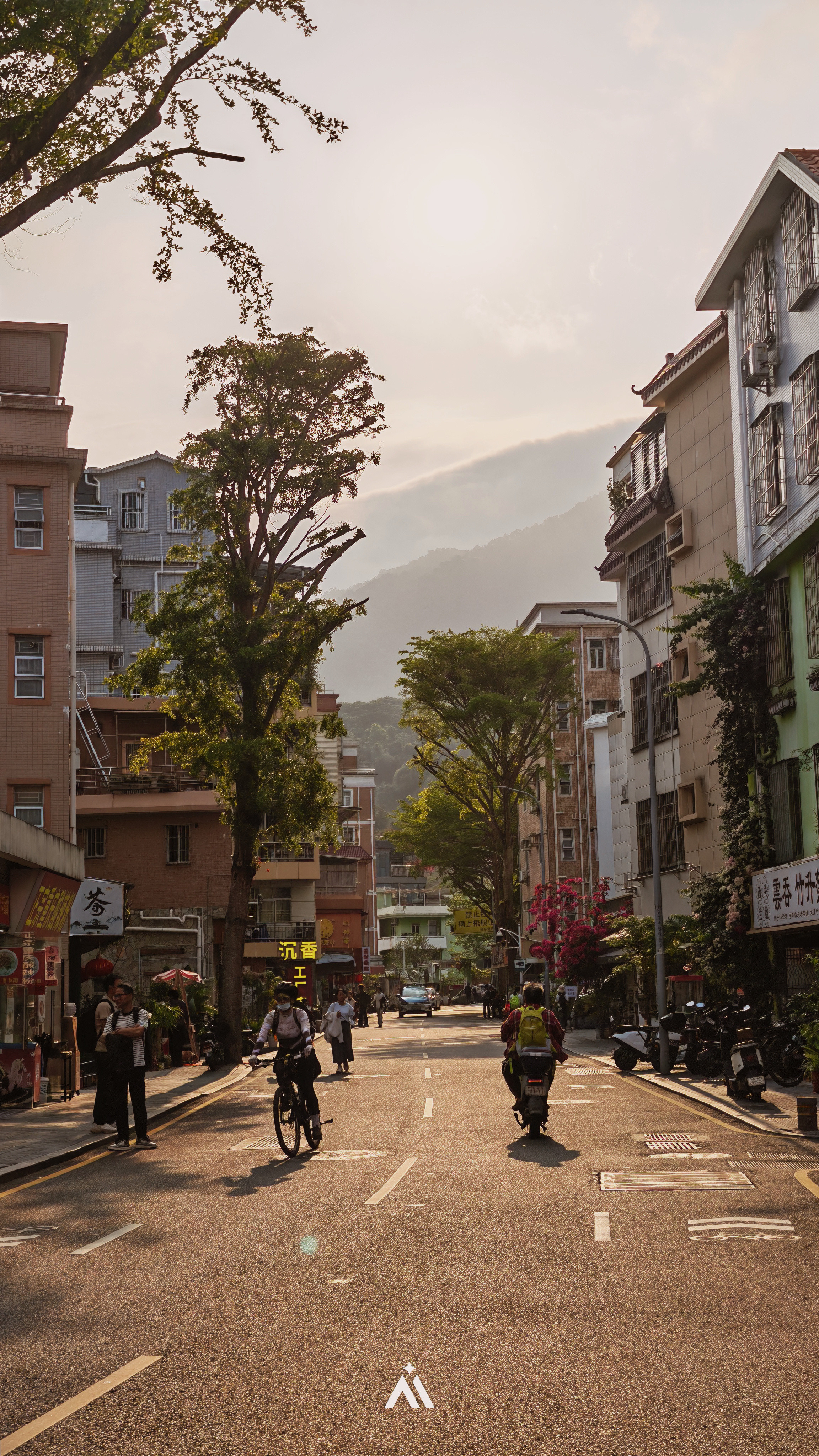 早上山里的环境，巴适的很