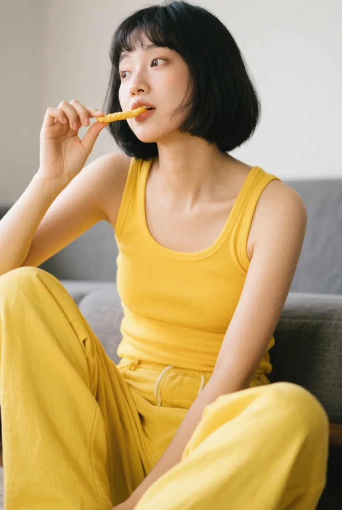 她的可爱，让我的语言系统崩溃。