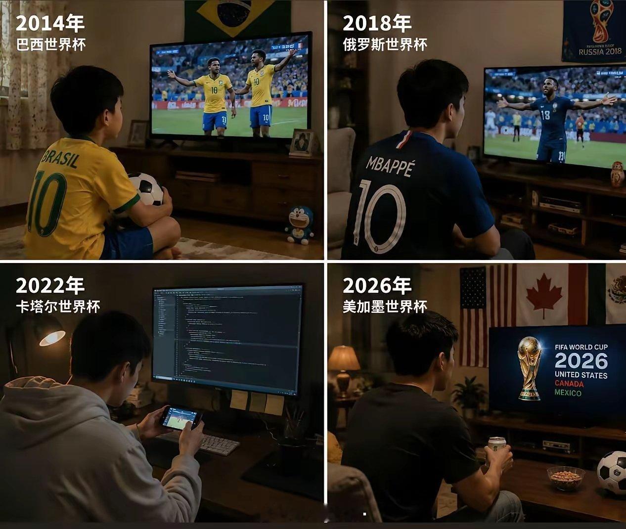 原来长大只用了几届世界杯