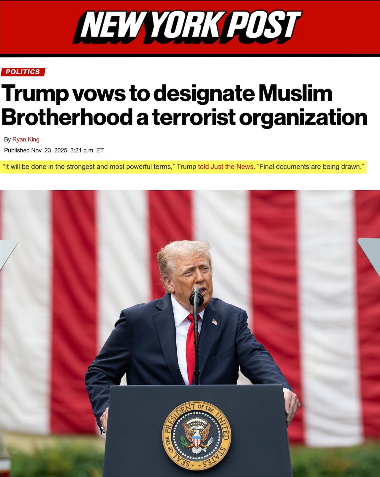 据《纽约邮报》（NewYorkPost）于2025年11月23日