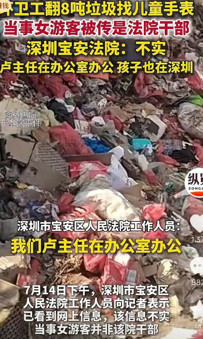 卢女士火了，有网友说她是深圳宝安区法院的一名主任。但是被及时撇清了关系。深圳市宝